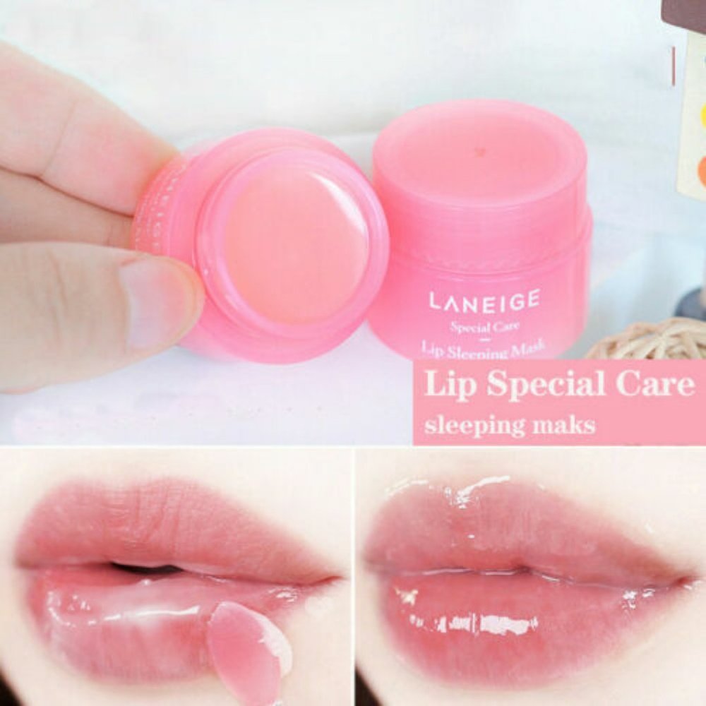 LANEIGE LIP SLEEPING MASK EX BERRY 0.7 oz / 20 g Kawaii K-BEAUTY Lip Gloss PINK - Picture 10 of 11